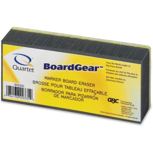 QUARTET 920335 DRY ERASE BOARD ERASER,FOAM,5WX3DX1H