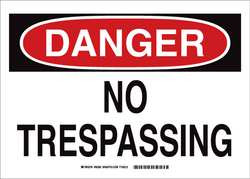 BRADY SPC ABSORBENTS 95365 ADMITTANCE SIGN