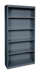 SANDUSKY LEE BA40341272-02 BOOKCASE,72 IN H,CHARCOAL