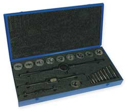 CLEVELAND C00611 TAP AND DIE SET 1/4 TO 1 IN 24 PC