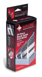 CLE-LINE C21119 JOBBER DRILL SET 29 PC HSS 135 DEG