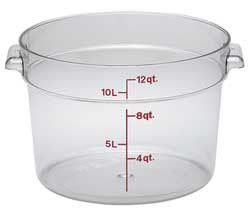 CAMBRO MANUFACTURING CARFSCW12135 FOOD STORAGE CONTAINERS, PK 6