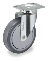 MEDCASTER CH06TPP125SWTP01G SWIVEL PLATE CASTER 260 LB 6 IN DIA