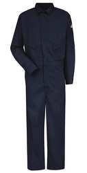 BULWARK CLD4NV-34C956 G7298 FLAME-RESISTANT COVERALL NAVY 42 I