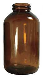 QORPAK GLA-00916 AMBER GLASS WIDE MOUTH PACKER BOTTLES