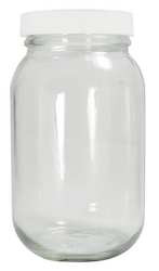 QORPAK GLC-01790 PRECLEANED BOTTLE,240ML,GLASS,WIDE,PK24