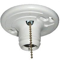 ALLIED MOULDED PRODUCTS LH-12P LAMPHOLDER CEIL PULLCHAIN 3IN