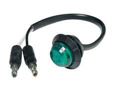 MAXXIMA M09300G COURTESY 3/4IN LED GREEN CLEAR LENS