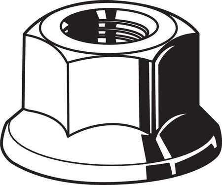 GRAINGER GLOBAL SOURCING U12100.075.0001 HEX LOCKNUT 3/4-10 GR 2 ZP PK10