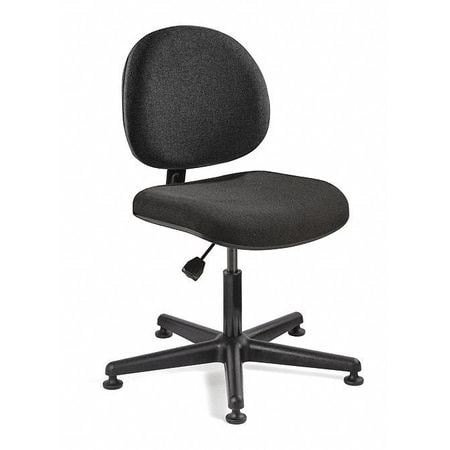 BEVCO V4007MG-BK TASK CHAIR,FABRIC,BLACK,16-21" SEAT HT