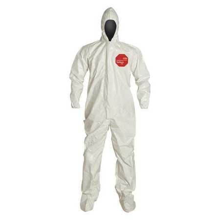 DUPONT SL122TWH6X000600 HOODED CR COVERALLS 6XL PK6