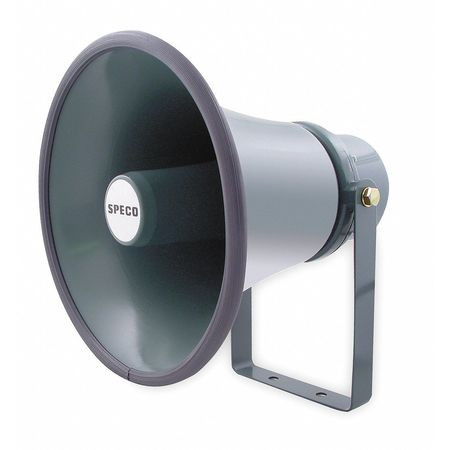 SPECO TECHNOLOGIES SPC15T HORN,WEATHERPROOF,9 X 8",15W,70/25V