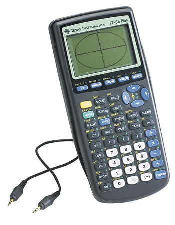 TEXAS INSTRUMENTS TEXTI83PLUS GRAPHING CALCULATOR LCD 16X8 DIGIT