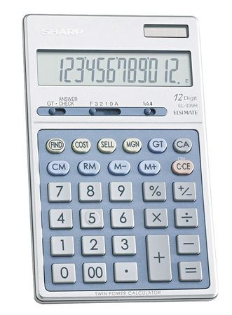 SHARP ELECTRONICS SHREL339HB PORTABLE CALCULATOR,4.37" W,0.73" H