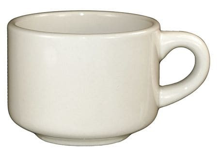 ITI RO-23 CUP STACKABLE 7-1/2 OZ AMERICAN WHT PK36