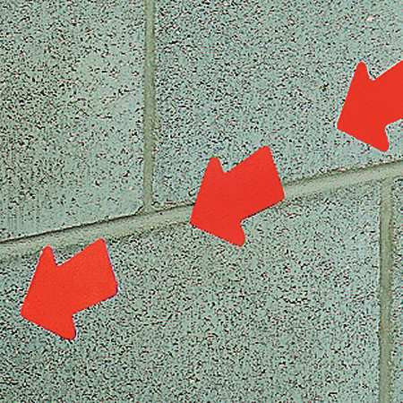 HARRIS INDUSTRIES RR6A-8ADC7 REFLECTIVE MARKING TAPE ARROW 3IN L PK50
