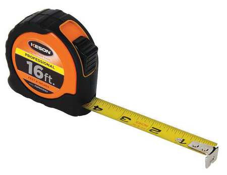 KESON INDUSTRIES PGPRO1816V TAPE MEASURE 1 IN X 16 FT ORANGE/BLACK