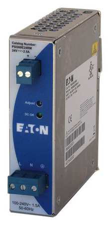 EATON PSG60E24RM DC POWER SUPPLY 24VDC 2.5A 50/60 HZ
