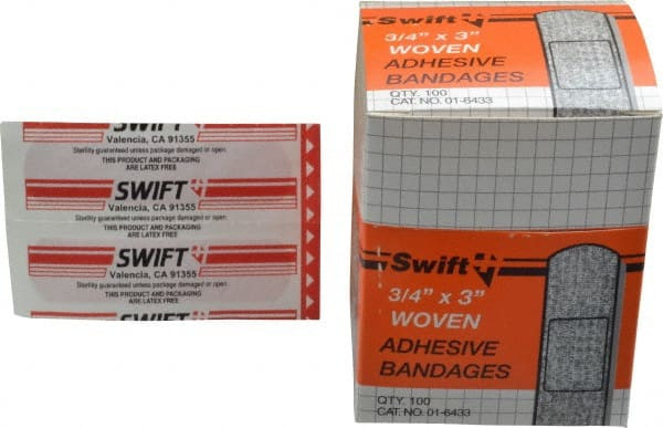 NORTH SAFETY PRODUCTS 016433 100 QTY 1 PACK 3" LONG X 3/4" WIDE, GENE