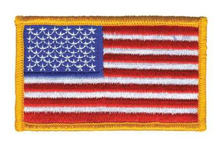 HEROS PRIDE 0003HP EMBROIDERED PATCH U.S. FLAG DARK GOLD