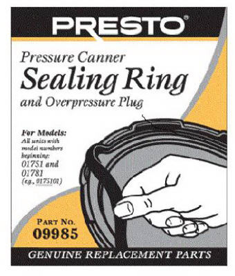 NATIONAL PRESTO 09985 PRESSURE CANNER SEALING RING WITH AUTOMA