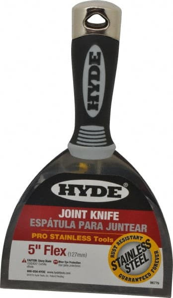 HYDE TOOLS 06778 JOINT KNIFE, FLEXIBLE STEEL BLADE, 5-IN.