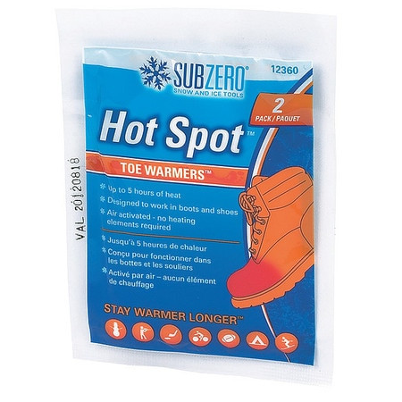 SUBZERO 12360 TOE WARMERS 2 X 3 IN. PK2