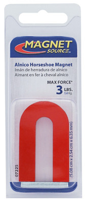 MASTER MAGNETICS 07225 MAGNET HORSESHOE 2IN 3LB LIFT
