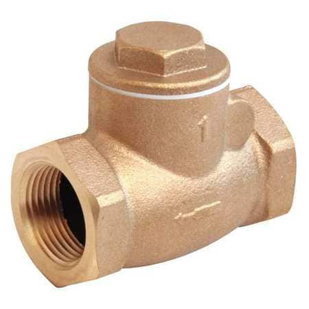 GRAINGER GLOBAL SOURCING 10F288 SWING CHECK VALVE BRONZE 1/4 IN. NPT