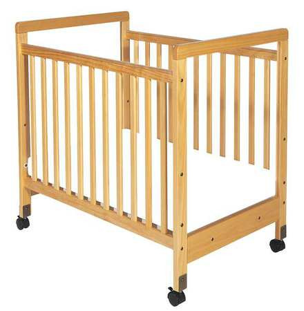 FOUNDATIONS 1632040 COMPACT SIZE CRIB NATURAL 3 IN MATTRESS