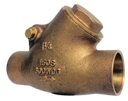 MILWAUKEE VALVE 1509Y 1 1/4" SWING Y CHECK VALVE BRONZE 1-1/4 IN.