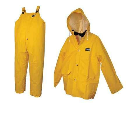 VIKING 2110Y-XXL 3 PC. RAINSUIT W/DETACH HOOD YLW 2XL