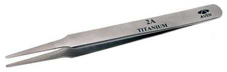 AVEN TOOLS 18049TT PRECISION TWEEZER TITANIUM 4-1/2 IN