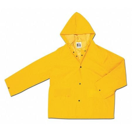 MCR SAFETY 200JHXL CLASSIC 0.35MM PVC POLY JACKET W ATT,XL