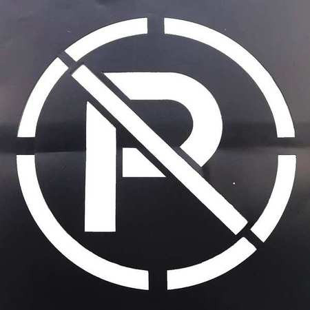 GRAINGER GLOBAL SOURCING 20Y543 NO PARKING SYMBOL STENCIL