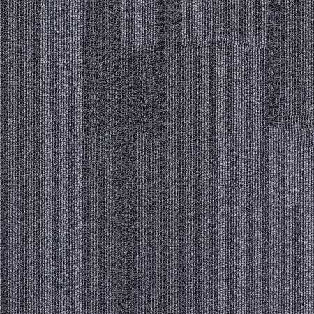 GRAINGER GLOBAL SOURCING 31HL84 CARPET TILE 19-11/16IN. L DARK GRAY PK20