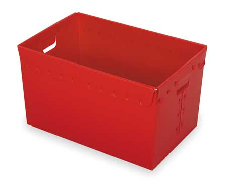 DIVERSI-PLAST 39818 NESTINGTOTE,23INL,15.625INW,RED,PK3