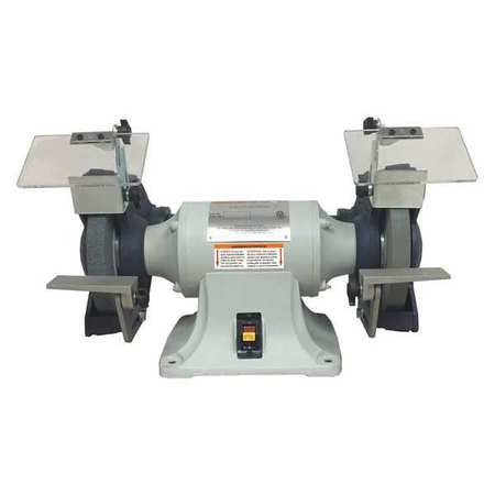 DAYTON 2LKR9 BENCH GRINDER,8",36/60 GRIT,3/4HP