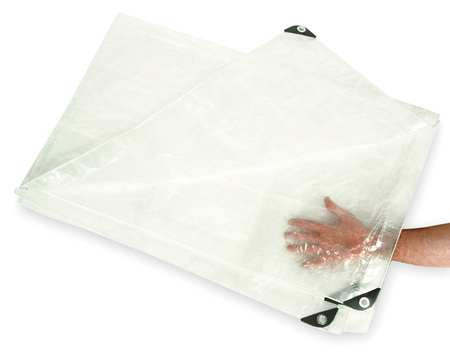 GRAINGER GLOBAL SOURCING 2ZJ52 G8820 TARP POLYETHYLENE TRANSPARENT 10X1