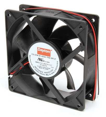 DAYTON 2RTJ7 AXIAL FAN 24VDC 4-11/16IN H 4-11/16IN W