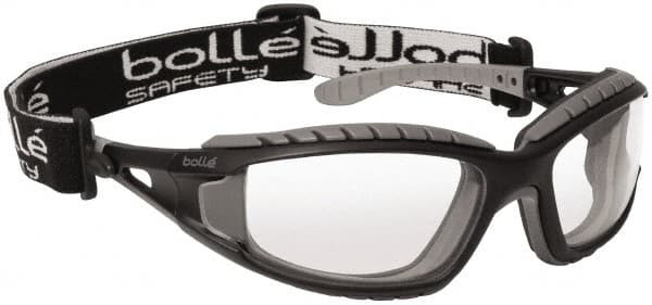 BOLLE SAFETY 40085 TRACKER CLEAR PC ASAF/BLACK & GREY
