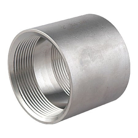 GRAINGER GLOBAL SOURCING 1LRZ6 COUPLING 3 IN 304 STAINLESS STEEL