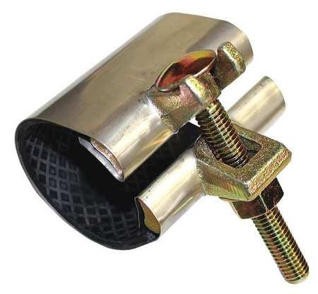 GRAINGER GLOBAL SOURCING 24T951 REPAIR CLAMP SINGLE BOLT 2-1/2 IN 304 SS