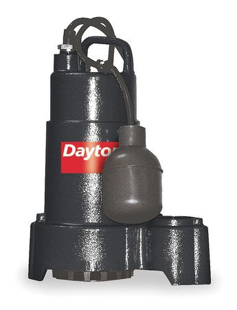 DAYTON 3BB69 SUMP PUMP 1/2 HP 1-1/2 NPT 10 FT.
