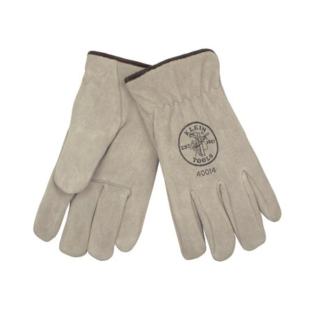 KLEIN TOOLS 40015 LINED DRIVERS GLOVES, SUEDE COWHIDE, X-L