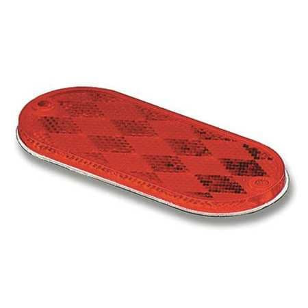GROTE 41032-3 ACRYLIC REFLECTOR OVAL RED