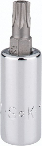 S-K HAND TOOL 42530 1/4" DRIVE, T30 HAND TORX BIT SOCKET