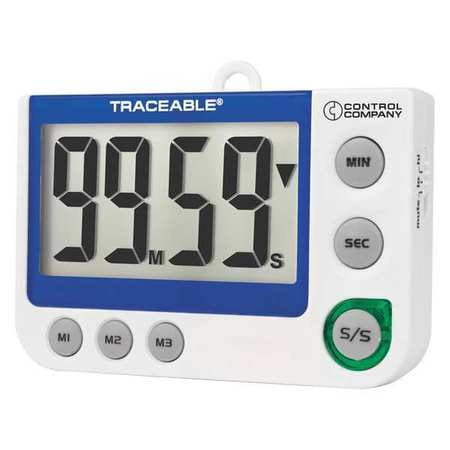 TRACEABLE 5013 LED FLASH BIG DIGIT ALARM TIMER