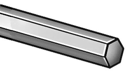 GRAINGER GLOBAL SOURCING 2AVF7 HEX ROD STEEL 1018 1 1/2 IN HEX X 1 FT
