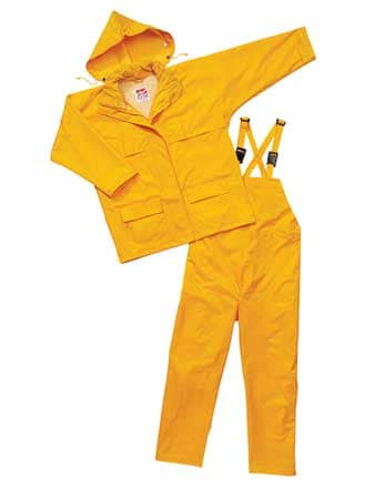 VIKING 2900Y-XXXL 3-PIECE RAINSUIT WITH HOOD YELLOW 3XL
